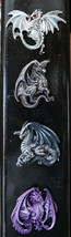 Ruth Thompson Shadow Dragon Refrigerator Magnets Figurines Set of 4 Fantasy - £14.78 GBP
