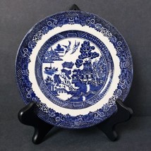 Vintage Johnson Brothers Blue Willow 6.25&quot; Ironstone Dessert Plate - $15.27