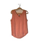 Old Navy Pink Linen Blend V-Neck Tank Top SZ L - $16.00