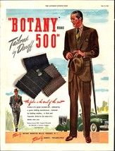 1946 Botany 500 men&#39;s suits Daroff tailored businessmen vintage art prin... - $24.11