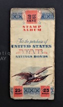 1942 vintage WAR SAVINGS STAMP ALBUM scranton pa MADELINE ARMBRUST owner... - $47.03