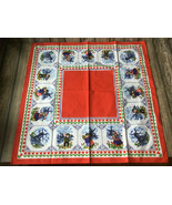 Holland Cotton Wall Hanging Souvenir Art or Tablecloth Windmill &amp; childr... - £14.47 GBP
