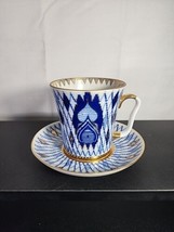 Lomonosov Russia Imperial Porcelain Factory cup &amp; saucer Magic City Kizhi Church - $120.00