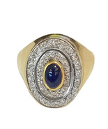 Two Tone Ring with 0.5ct Sapphire  - $1,100.00
