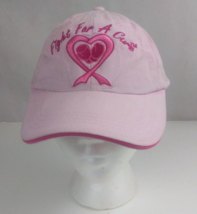 Fight For A Cure Breast Cancer Awareness Embroidered Adjustable Baseball... - $7.91