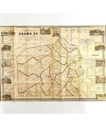 Map Pennsylvania Adams Co Civil War Reproduction 24.5x16&quot; Military Histo... - $42.12 CAD