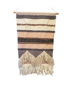 Boho Woven Wall Rug – Tufted Tapestry with Fringe, 29” x 50” - €55,08 EUR