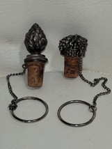 Pair of Pewter Wine Bottle Corks (2) - £15.18 GBP