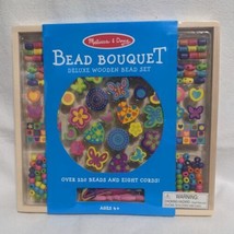 Melissa &amp; Doug Bead Bouquet Deluxe Wooden Bead Set (220+ Beads!) - NEW - £15.34 GBP