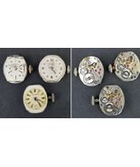 Longines watch lot x3 17j MOVEMENT &amp; FACE &amp; HANDS parts vintage antique - $733.58 MXN