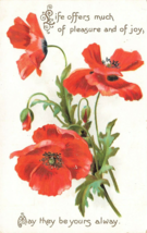 Postcard Raphael Tuck &amp;Sons Birthday Series No. 125 Unposted Flower EMBOSSED B9 - £4.41 GBP
