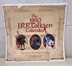 Vtg J.R.R Tolkien Calendar 1980 JRR Hobbit Lord of the Rings Great Illus... - $84.89