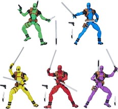 Marvel Legends Series Deadpool&#39;s Rainbow Squad Action Figure 5 Pack New In Pkg - £43.51 GBP