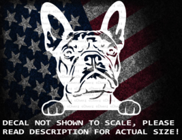 Peeking French Bulldog Vinyl Decal US Seller US Made - £5.28 GBP+