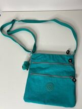 Kipling KEIKO Crossbody Mini Bag SEAGLASS BLUE in Color with monkey EUC - $41.89 CAD