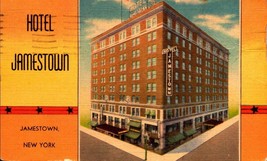 Vintage Linen Postcard -JAMESTOWN,NEW YORK-HOTEL-BK33 - £1.95 GBP