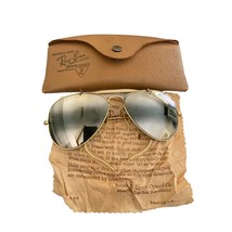 Vintage Bausch &amp; Lomb Ray Ban 12 karat gold fill mirrored sunglasses - £695.84 GBP