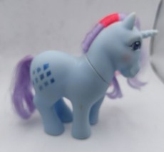 Vintage 1984 G1 My Little Pony Unicorn Sparkler Blue Diamonds Purple Hair - GUC - £11.18 GBP