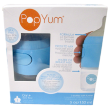 PopYum5 oz Blue Anti-Colic Formula Making Mixing/Dispenser Baby Bottles,... - $18.99