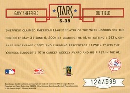 2004 Leaf Certified Cuts Stars Gary Sheffield 35 Yankees 124/599 - £0.79 GBP