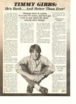 Timothy Gibbs teen magazine pinup clipping Rousters Tiger Beat 80s he&#39;s ... - $1.50