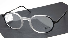 New Ray Ban RB7153 5789 Transparent On Top Black Eyeglasses 7153 52-21-145 B42mm - £58.36 GBP