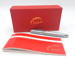 Stipula Speed Fountain Pen Matte Silver Fine Nib ST60063 NOB - £82.82 GBP