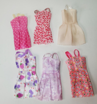 Generic Fashion Doll Dress Lot of 6 for 11.5&quot; Doll Ribbon Prop Craft Unb... - $14.80