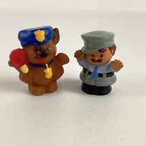 Fisher Price Little People Figures Police Officer Cop Dog Toddler Toy Lot - $14.80