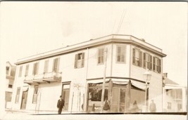 RPPC Southport NC Millers Cafe Gentlemen Posing North Carolina c1907 Postcard W5 - £40.41 GBP