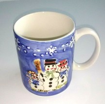 Tabletops Unlimited Snow Family Holiday Coffee Cup Mug Christmas Gift - £6.16 GBP