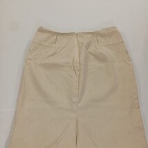 Worth RN#105896 Women's Cream Wool Blend Rear Zipper & Slit Pencil Skirt Size 6 image 12