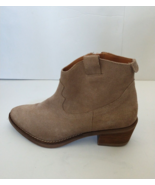 Steve Madden Ollie Women&#39;s 7 Tan Leather Suede Ankle Boots Western Style... - $28.63 CAD