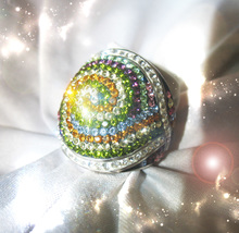 HAUNTED PAVE RING THE HIGHEST SENSES EYES, EARS AND MIND SECRET HIGHEST MAGICK  image 2