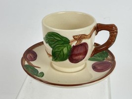 Vintage Franciscan Apple Made in USA Small Mug 2 3/4&quot; Tall and Saucer 4 1/2&quot; Set - £26.50 GBP
