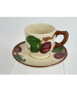 Vintage Franciscan Apple Made in USA Small Mug 2 3/4&quot; Tall and Saucer 4 ... - $632.87 MXN