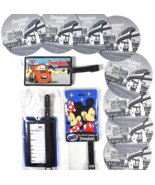 Disneyland Mickey Minnie Goofy Mater Luggage ID Tags Coasters Pin 13 Ite... - £28.45 GBP