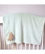 Disney Classic Pooh Baby Blanket Lt Green Fleece Winnie Pooh Hunny Pot 3... - £22.20 GBP