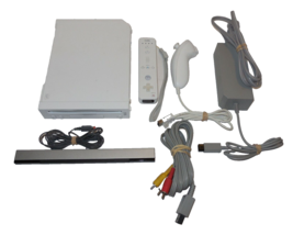 Nintendo WII Video Game System complete with AV Cable Sensor Bar Controller - $74.85