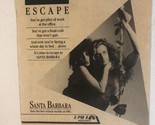 Santa Barbara Soap Opera Tv Print Ad  TPA4 - $5.93