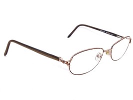 L&#39;amy Women&#39;s Eyeglasses L&#39;Accent 420 C02 Gold &amp; Brown Frame France 53[]17 135 - £15.70 GBP