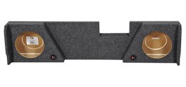 Double Cab Dual 10" Downfire Subwoofer Sub Box Enclosure For 2014-2017 GMC/Chevy - $171.94