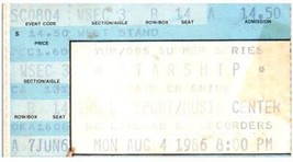 Starship Ticket Stub August 4 1986 Indianapolis Indiana - $24.74
