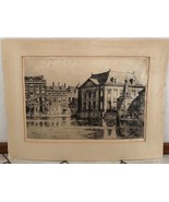 H.E.Roodenburg - Den Haag Mauritshuis Viewed From The Hofvijver - Signed... - $65.41