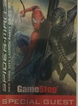Spider-Man 3 New York City Launch Party Special Guest Pass Video Game Black Red - £19.28 GBP