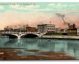 Terzo Avenue Birdge Cedar Rapids Iowa Ia Unp DB Cartolina Y4 - $4.04