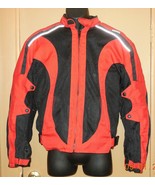 Himalaya Motor Bike Wear Mens Bike Jacket Protective Pads Red Black size XS - £75.61 GBP