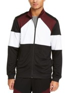 MSRP $50 Id Ideology Men&#39;s Colorblocked Track Jacket Wine Size Large - £22.13 GBP