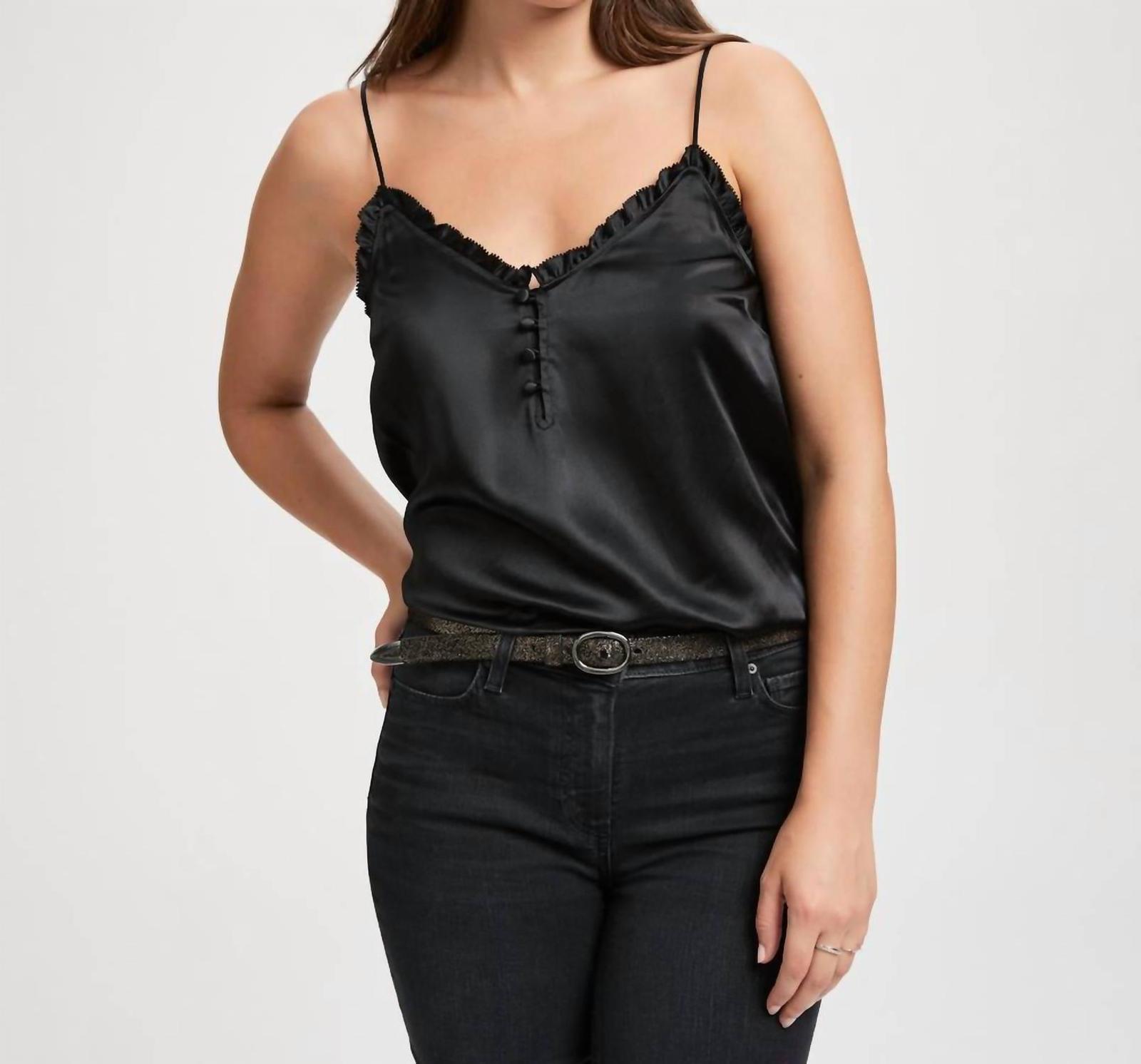 Paige Reina Cami Black - $112.00
