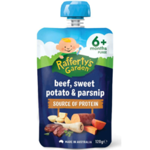 Raffertys Garden 6+ Months Beef Sweet Potato &amp; Parsnip 120g - £51.65 GBP